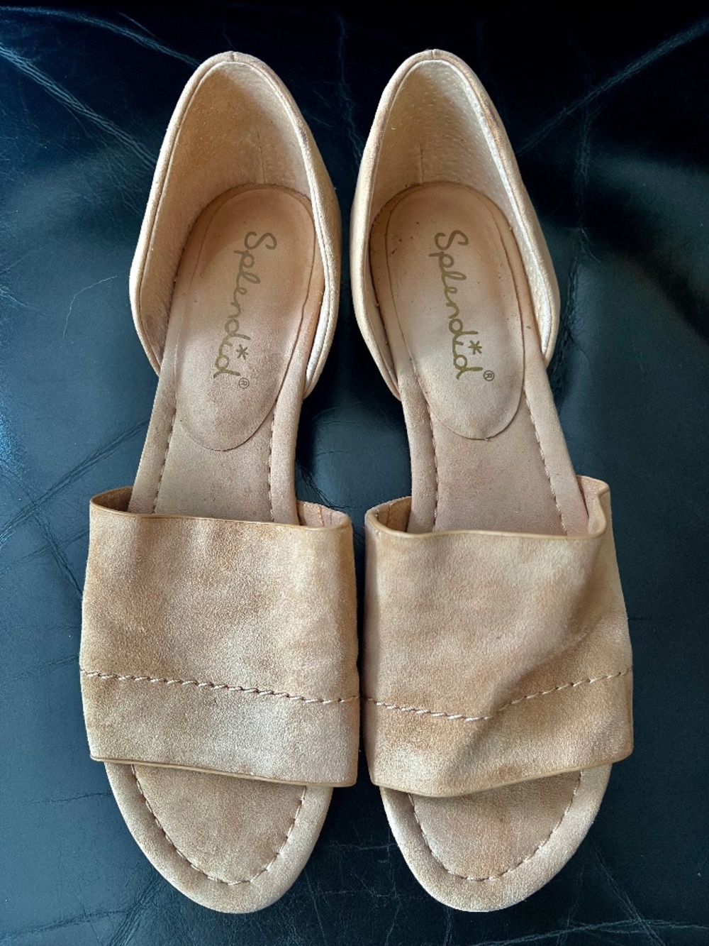 Splendid Fawn Butter Suede D'Orsay Sandals 8